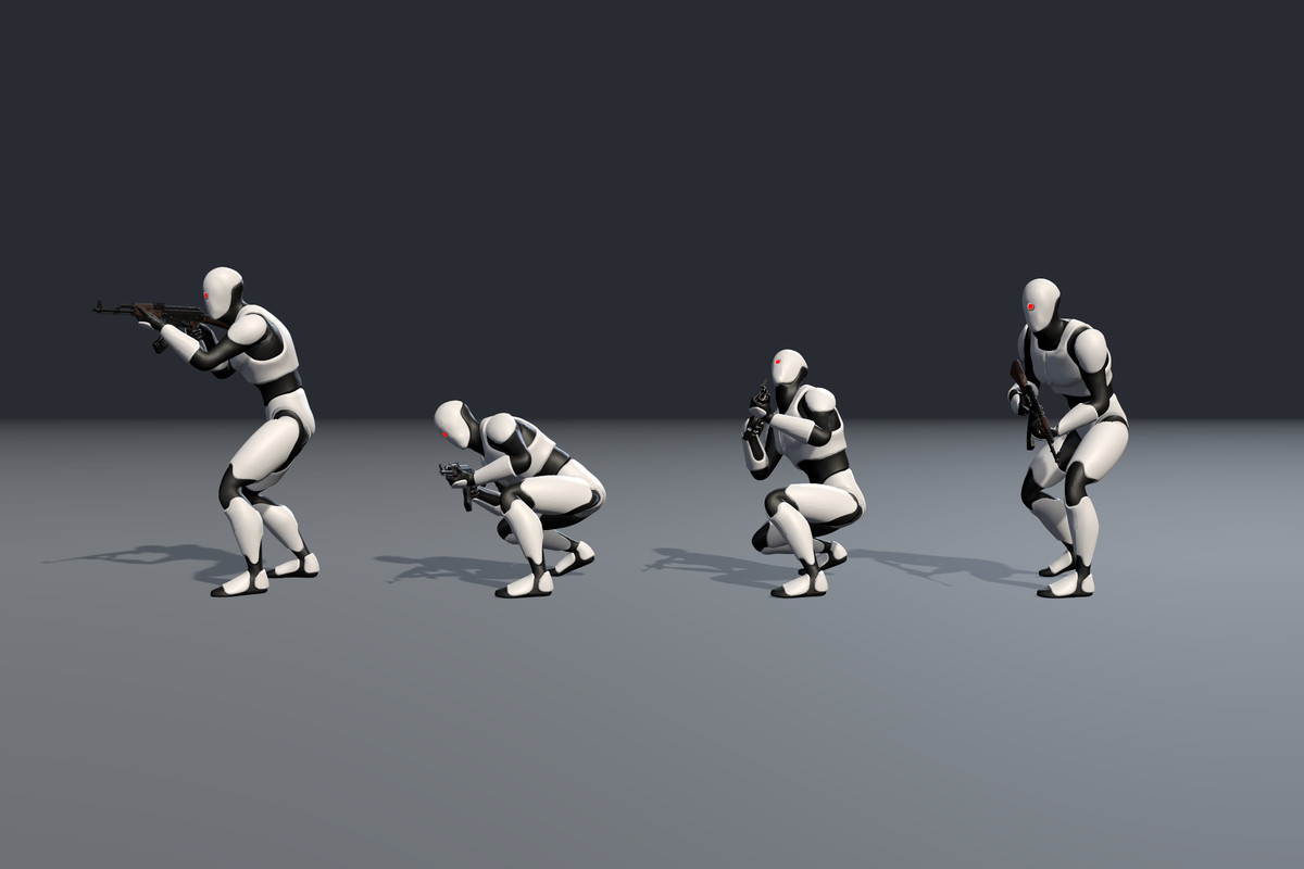 Crouch Rifle Animation