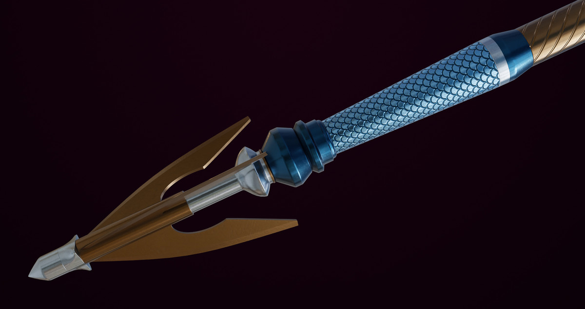 Fantasy Trident 07 URP HDRP Textures