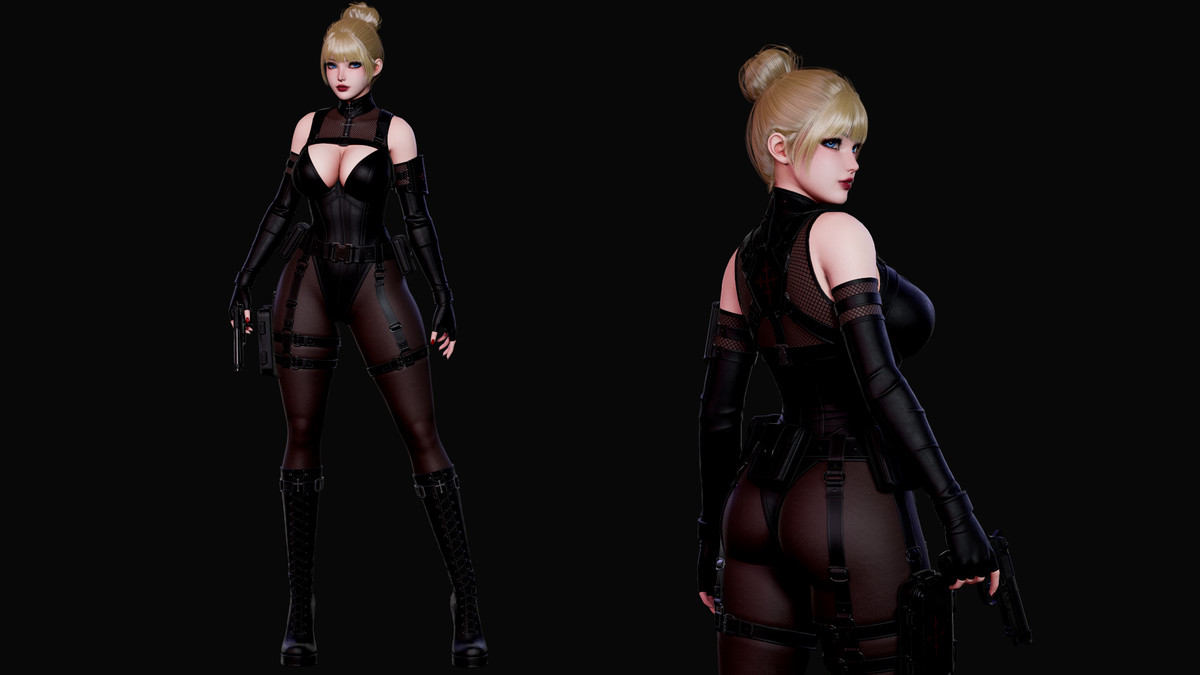 Celestia Black Ops Seraph - Tactical Female Character