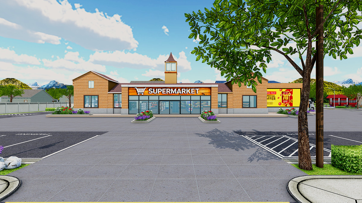American Suburban Neighborhood – Modular Houses, Interiors & Mobile Optimized