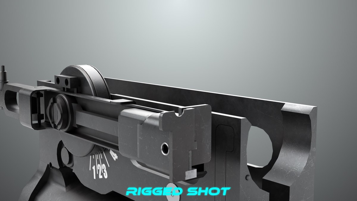 6 Grenade Launcher Black URP HDRP Textures