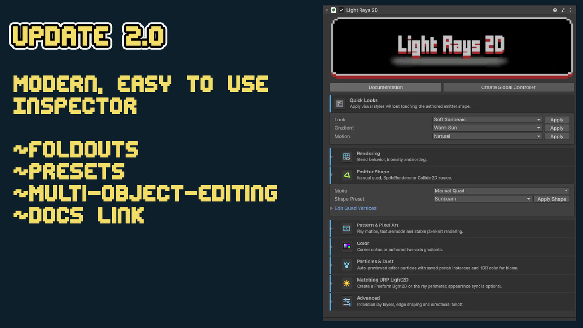 Modern 2D LightRays 2