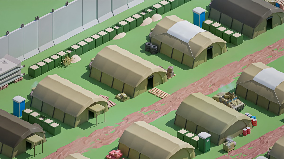 Military 2 - Low Poly 3D Models Pack