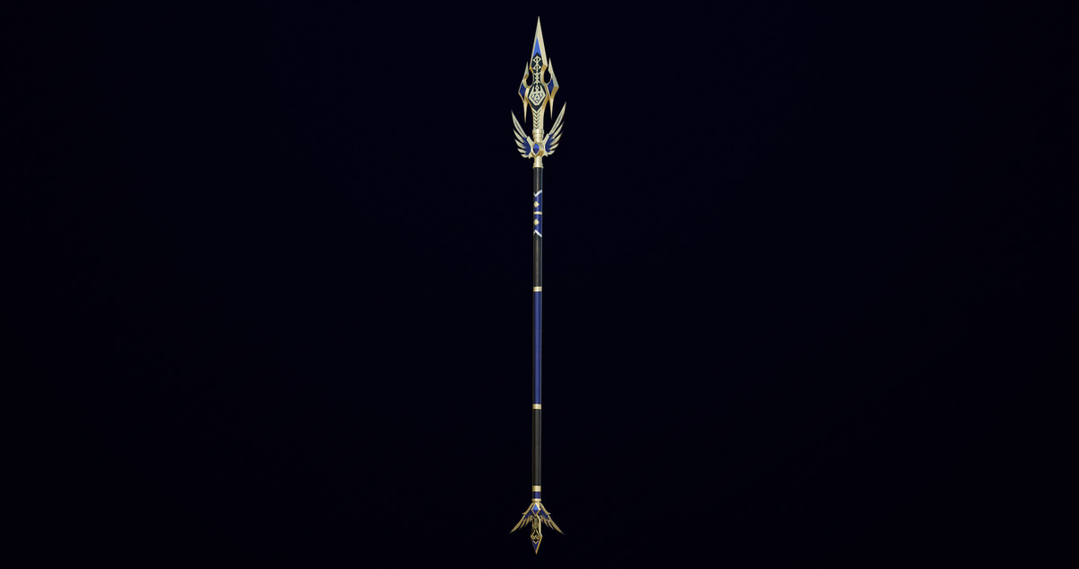 Fantasy Trident 05 URP HDRP Textures
