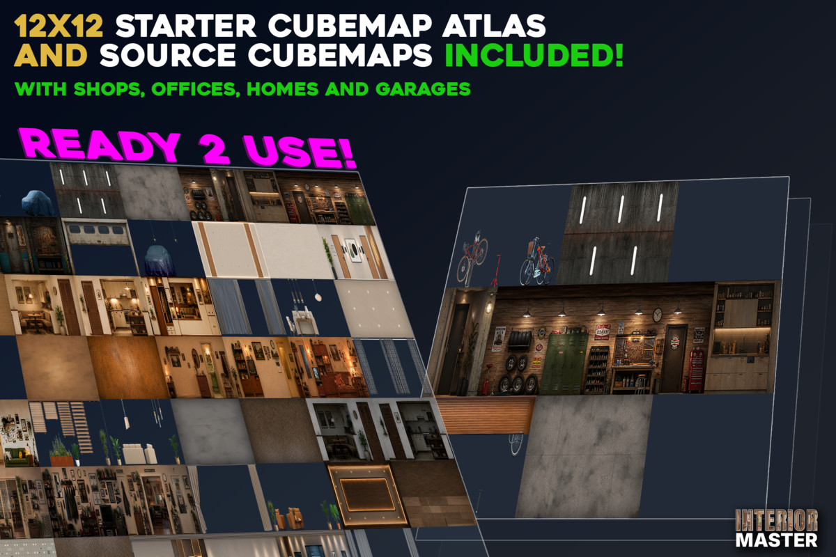 Interior Master - Atlas/Shader-Parallax Solution - for Unity6/URP