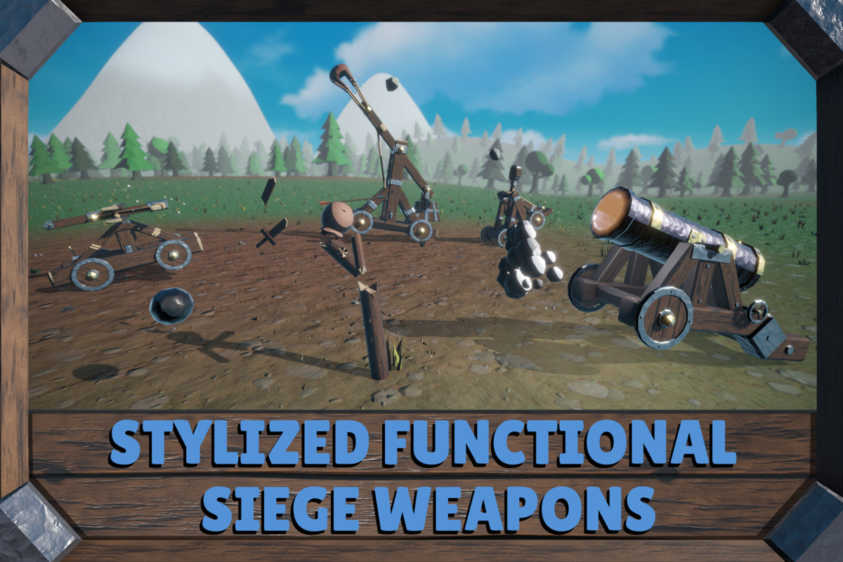 Stylized Functional Siege Weapons: Ready, Aim, Fire!