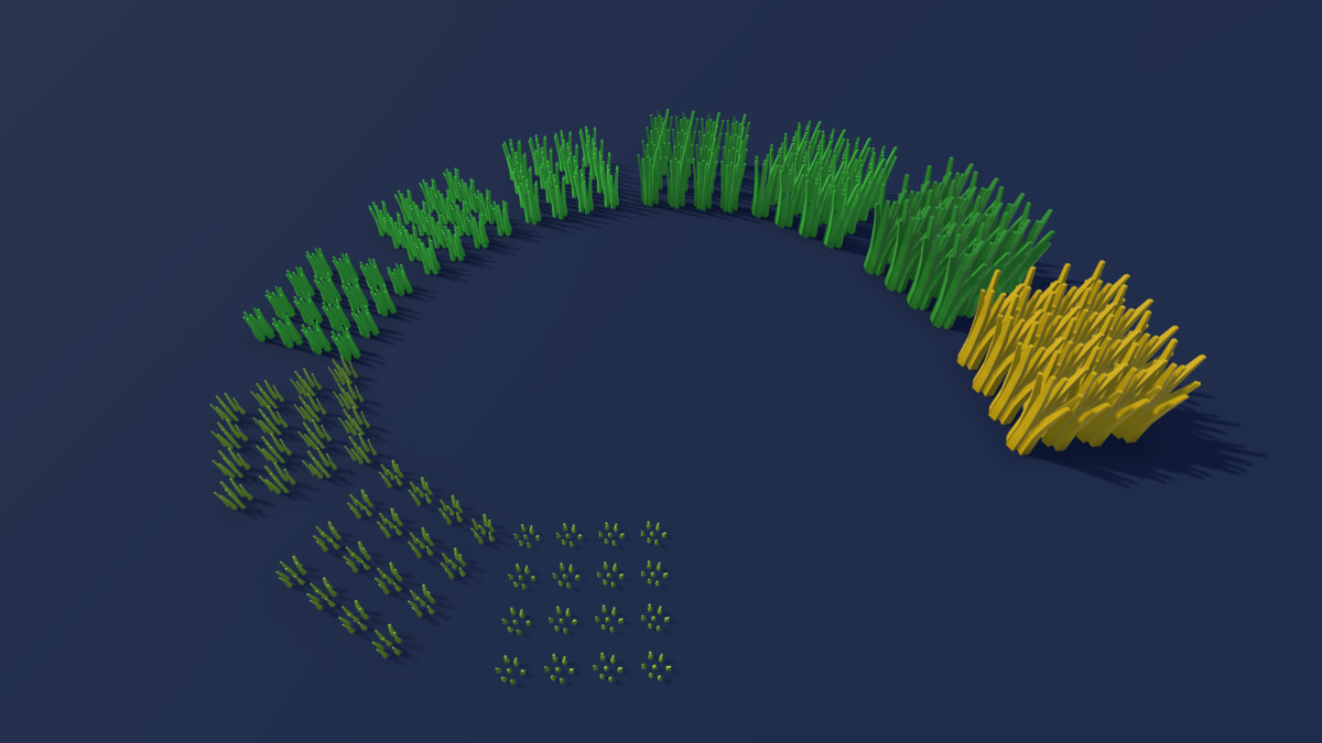 3D Lowpoly Grows Plants