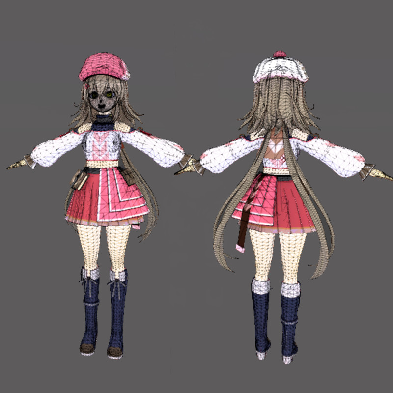 Anime Character Cap Girl