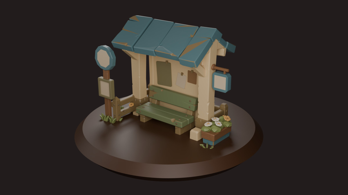 Low Poly Cozy Village Vehicles Pack