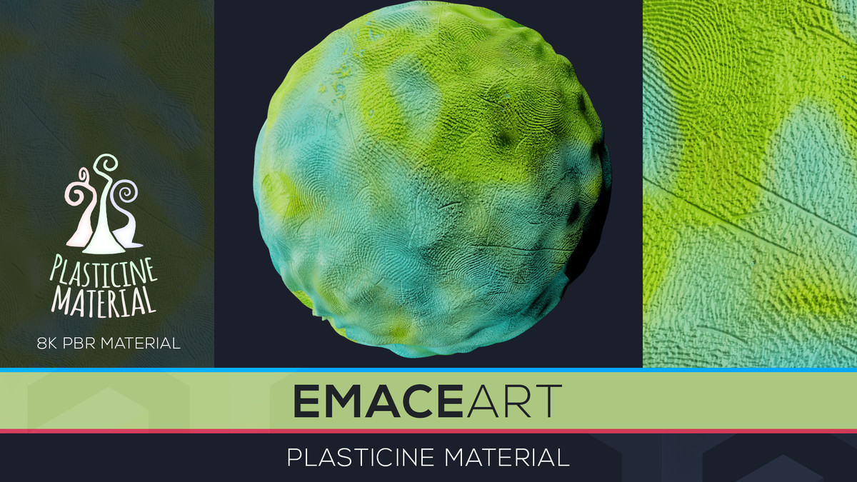 11 URP Stylized Material PBR Texture Pack - MoldWorld Plasticine