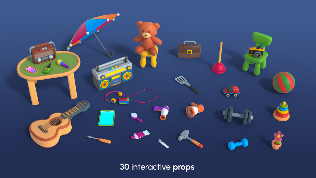 Cute Characters Mini - Low Poly Animated Pack