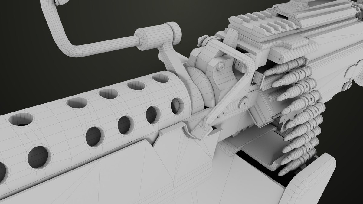 Machine Gun 12 URP HDRP Textures