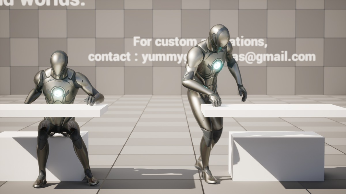198 NPC Idle Animations Bundle Standing + Seated