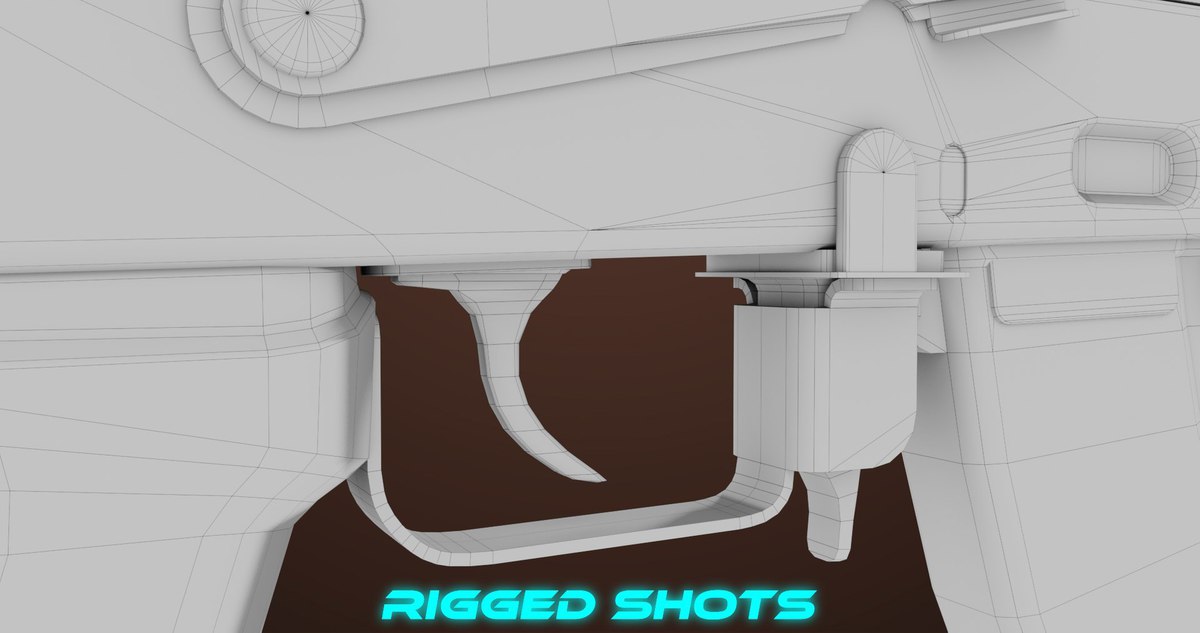 Light Machine Gun 10 Black URP HDRP Textures