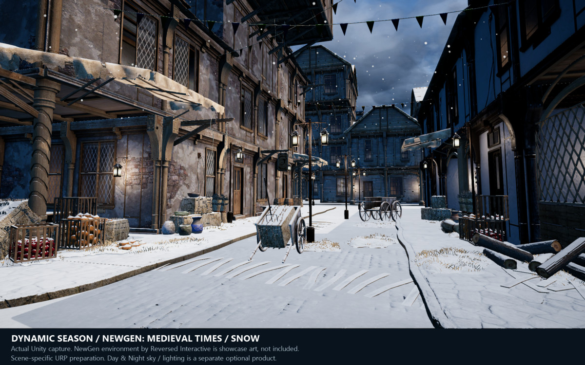 Celestial Cycle: Dynamic Season – URP Snow, Rain & Footprints