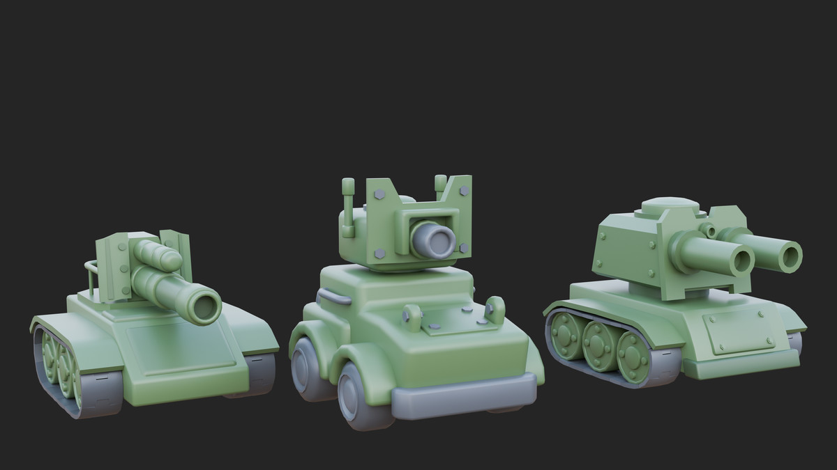 Military - Stylized Low Poly Asset Pack by Ake