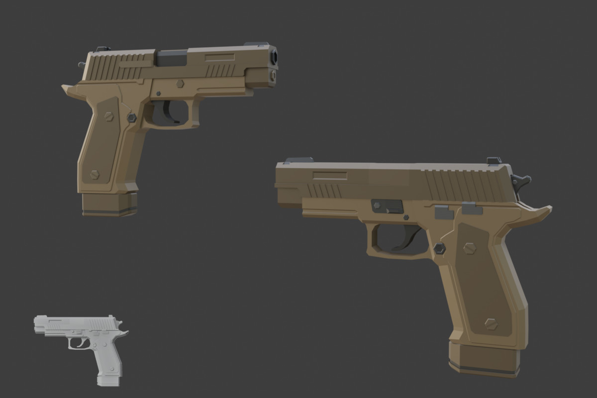 Low Poly Weapon Bundle Pack 3