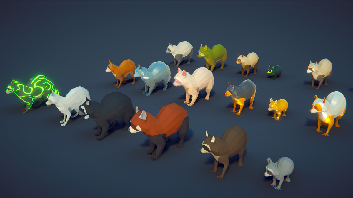 Poly Art: Raccoon