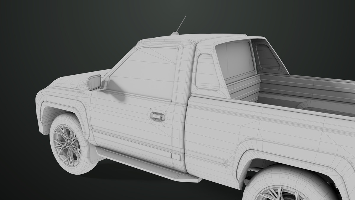 Pickup Truck01 Orange URP HDRP Textures