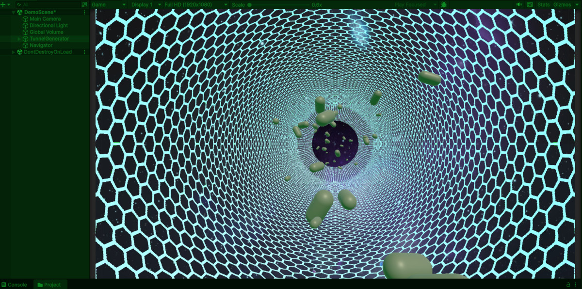 Infinite tunnel generator