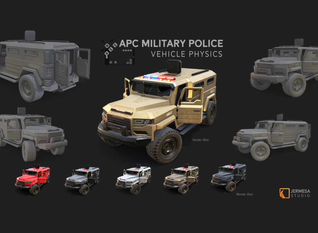 Armor Police Vehicle Physics (3 in 1 Bundle)