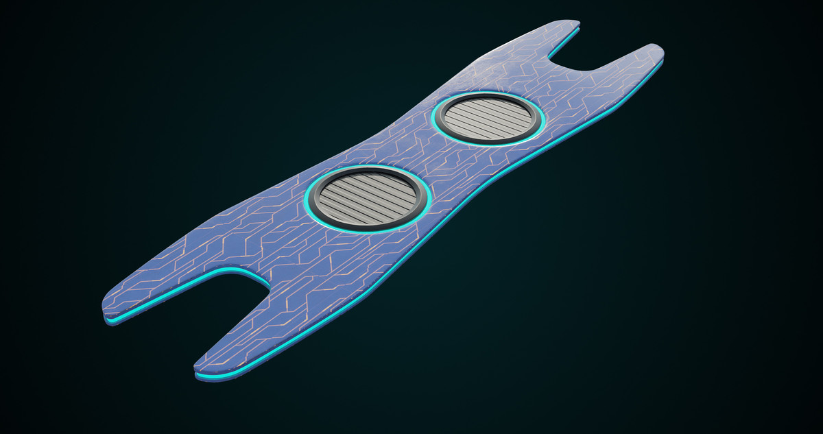 Sci-Fi Hoverboard 1 URP HDRP Textures