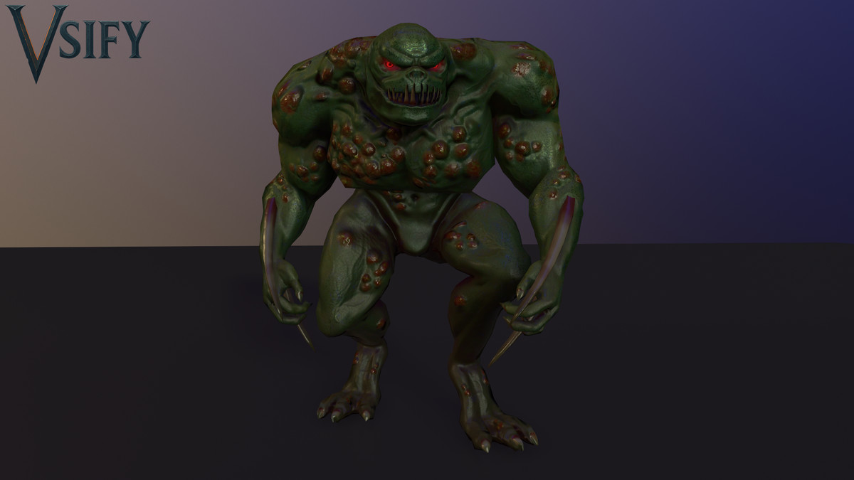 Bog Lord – Stylized Fantasy Creature | Retarget-Ready PBR + Animations