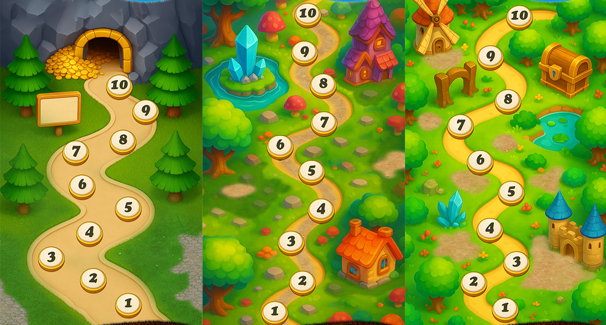 Fantasy Backgrounds-Level maps