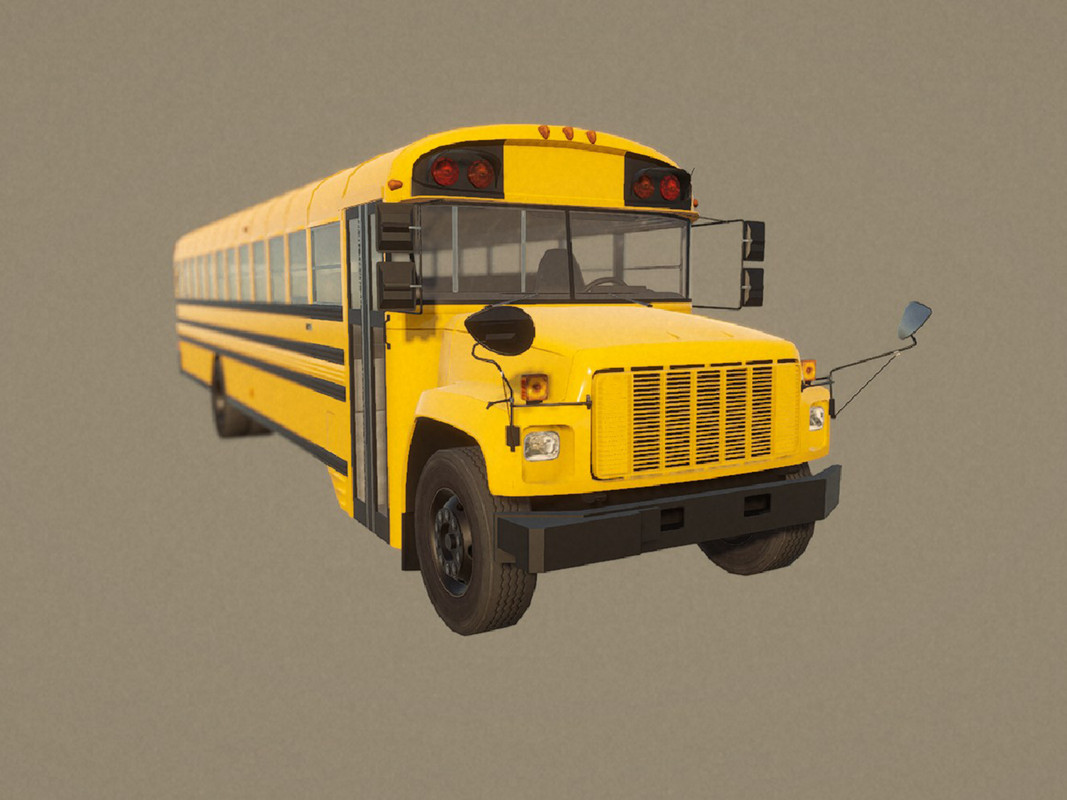 School Bus with LOD
