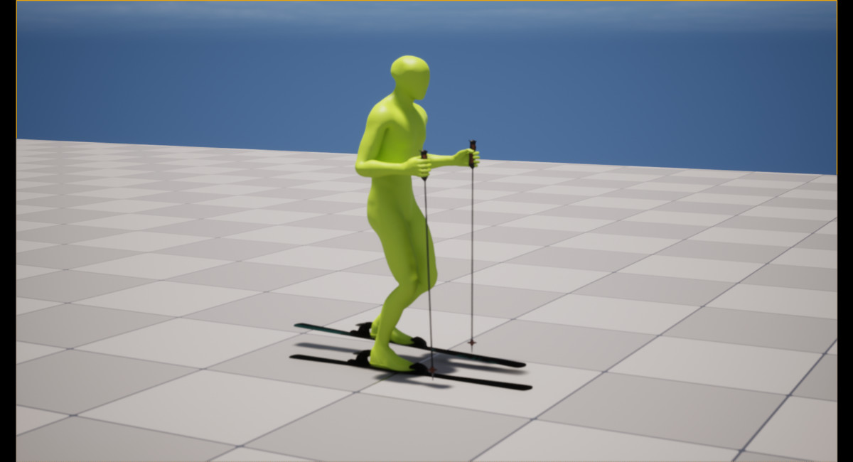 Ice Skie and Skate Animation
