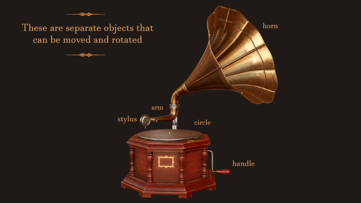 Vintage Gramophone (Animated)