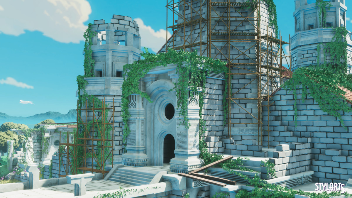 Stylized Castle Ruins