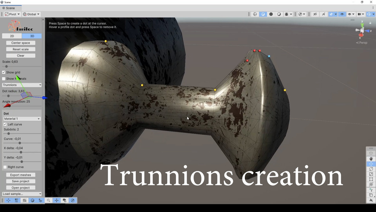 Procedural Cannon Barrel Generator