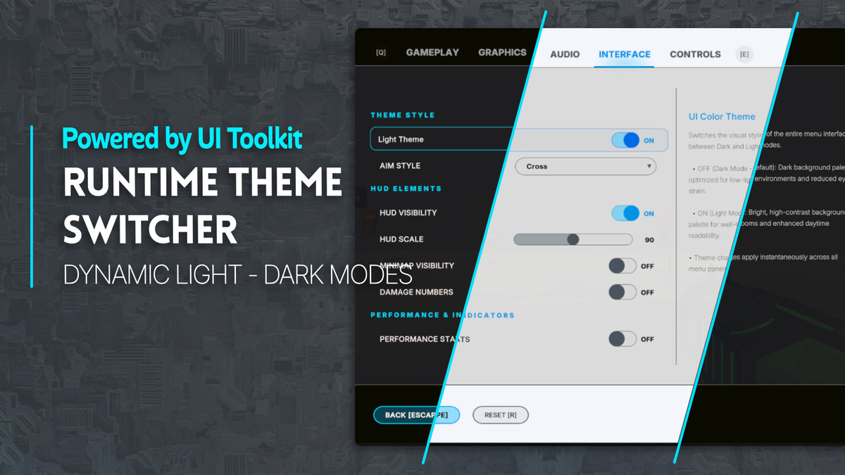 Dynamic Settings & Key Rebinding System (UI Toolkit)