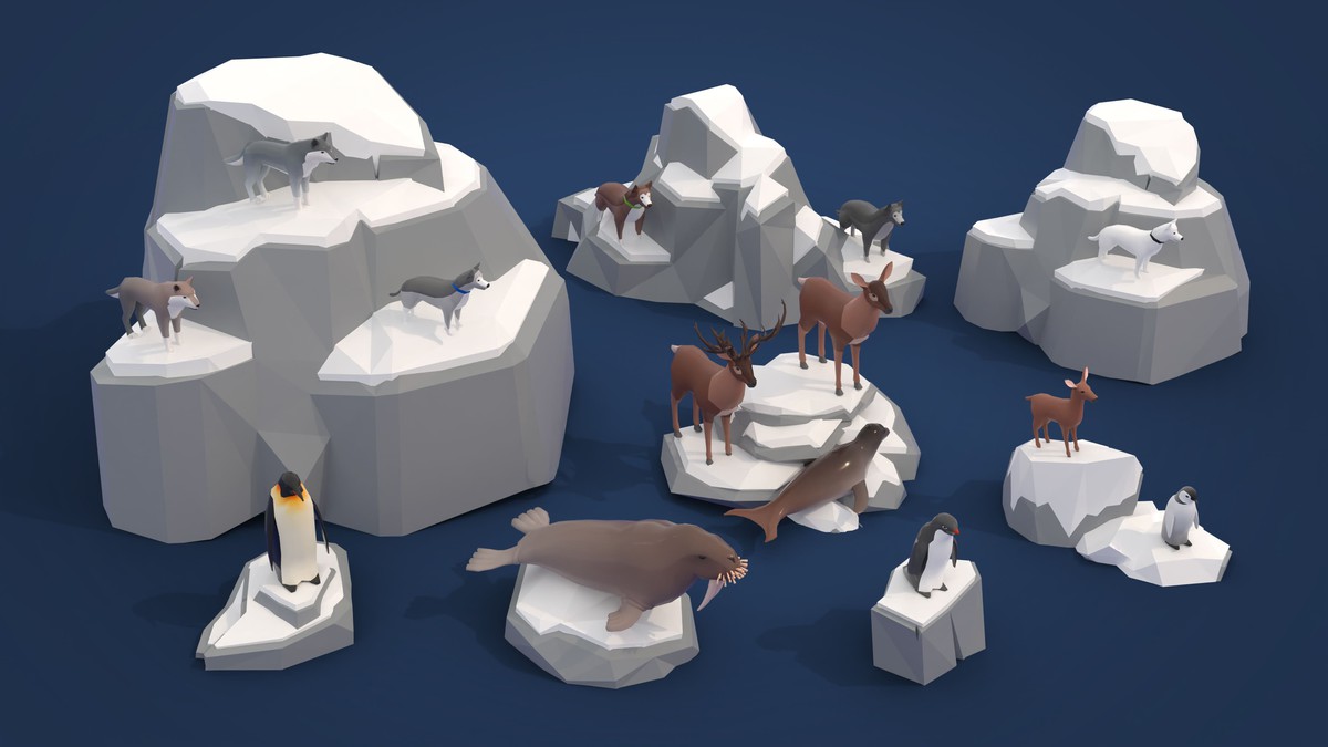 Arctic - Low Poly 3D Models Pack