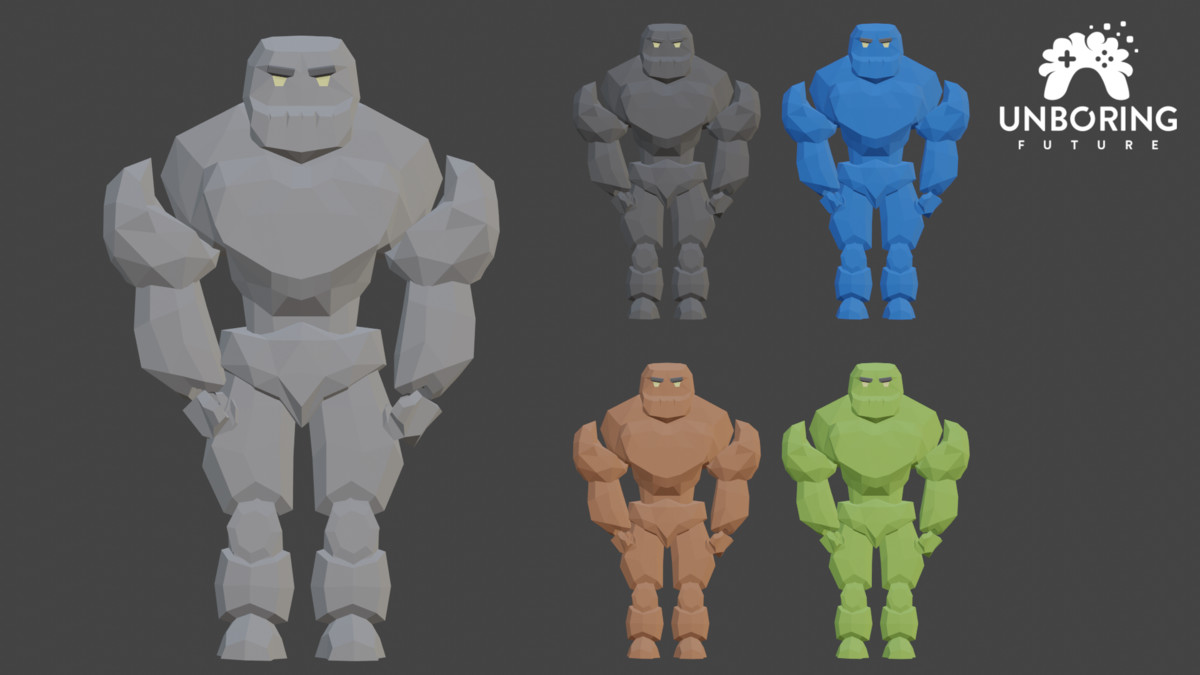 LOW POLY GOLEMS - Animated