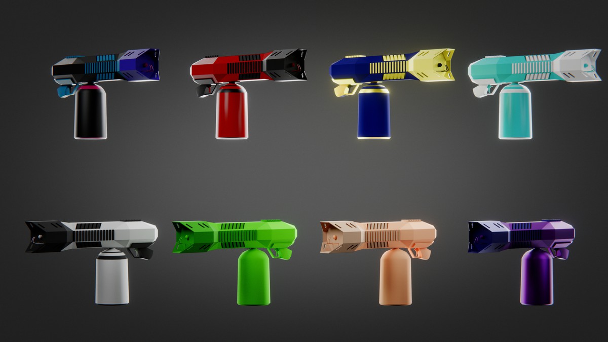 Weapon Color Skins Pack — 230 Variations