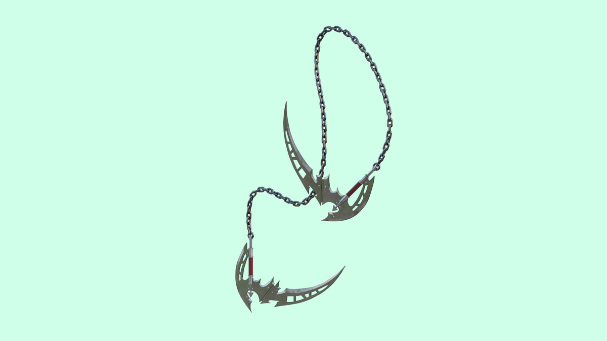 Chain Flail Blade Weapon URP and HDRP Textures