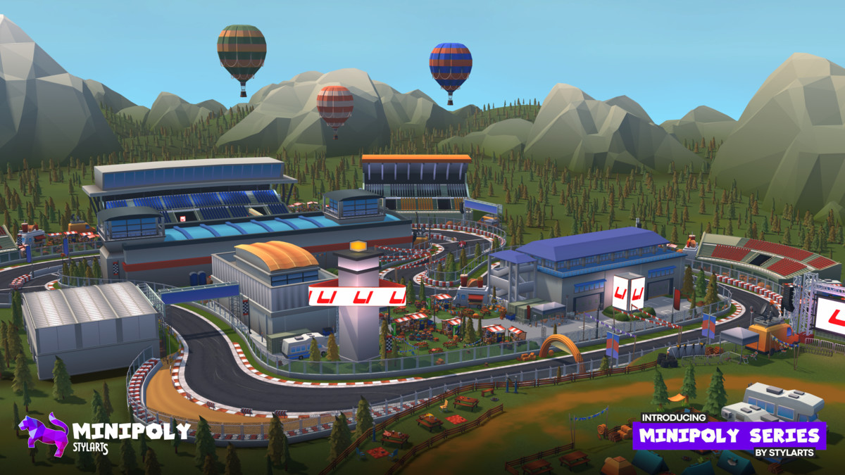 Minipoly Series - Race Track ( Stylized Lowpoly Environment ), image 4