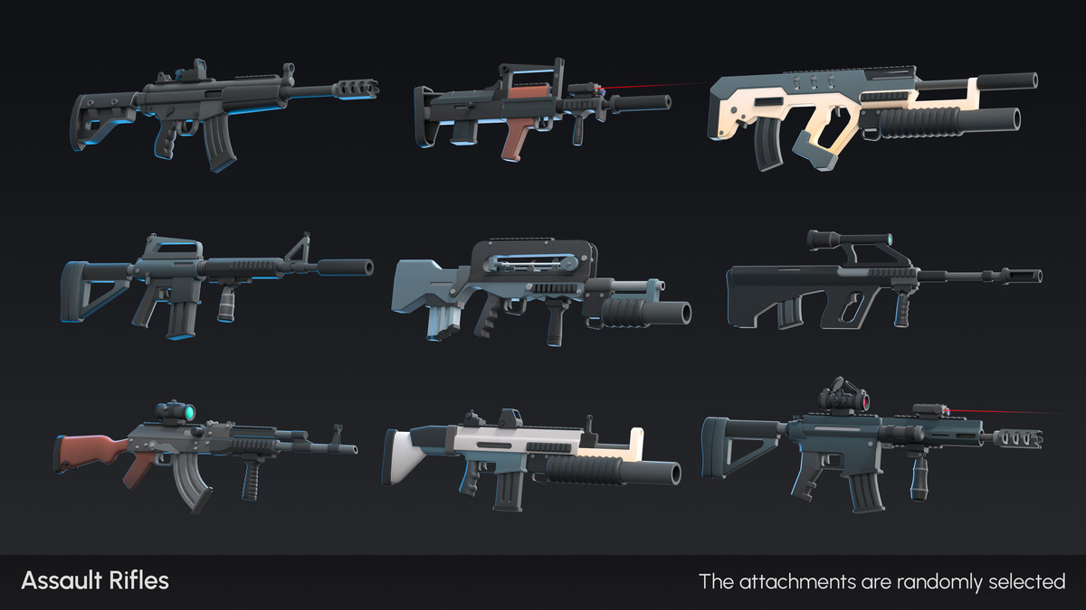 Firearms - Low Poly 3D Models Pack