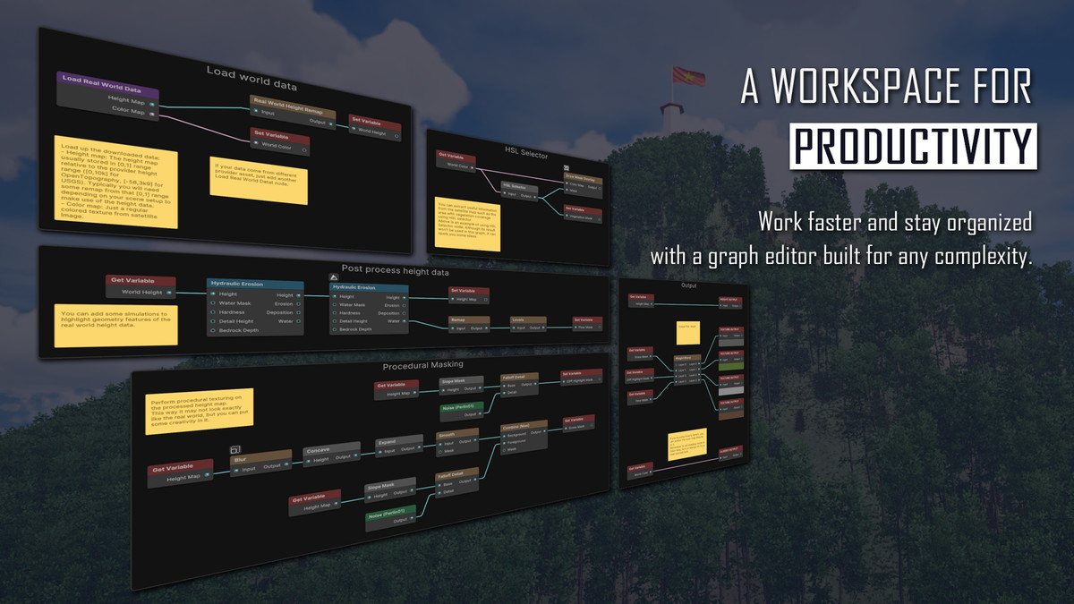 Vista Pro - Procedural Terrain Editor, Multi-Layer Biomes