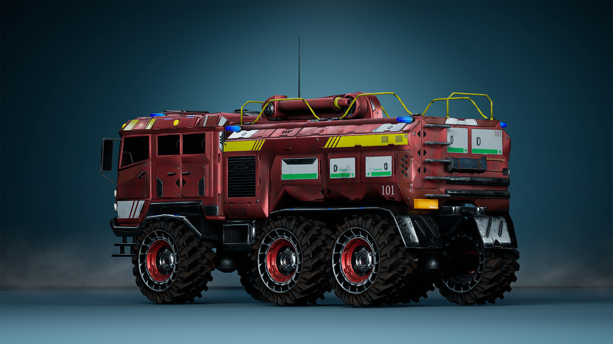 Sci-Fi Transport - Fireman truck