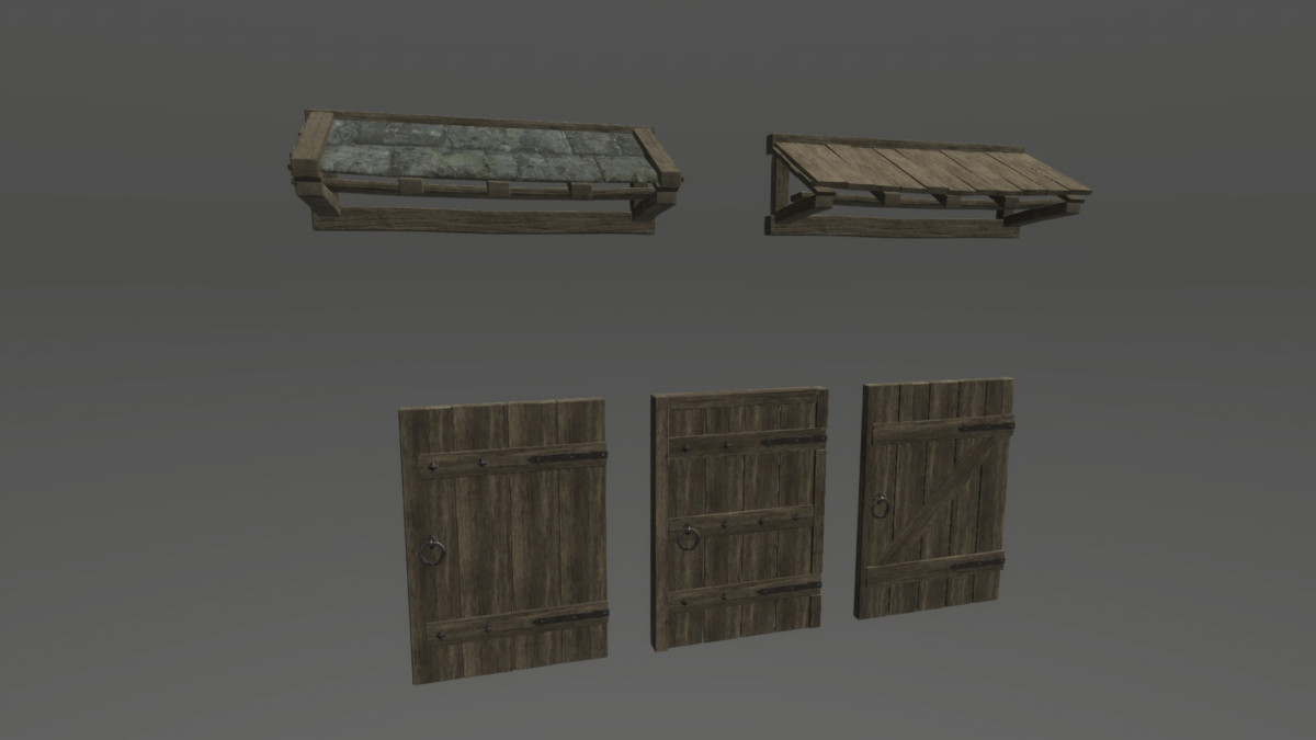 Modular Medieval Houses With Interior