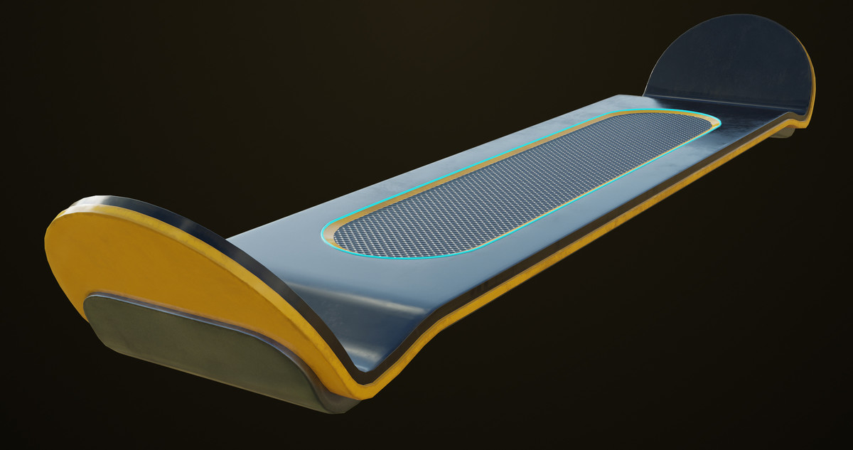 Sci-Fi Hoverboard 5 URP HDRP Textures
