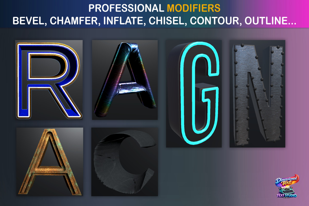 Text Studio 3D - Animated 3D Text & Typography for Unity, image 5