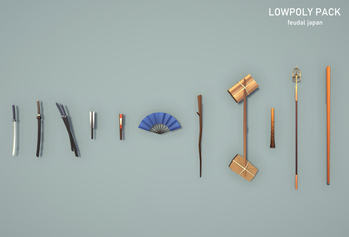 LowpolyPack_Feudal Japan
