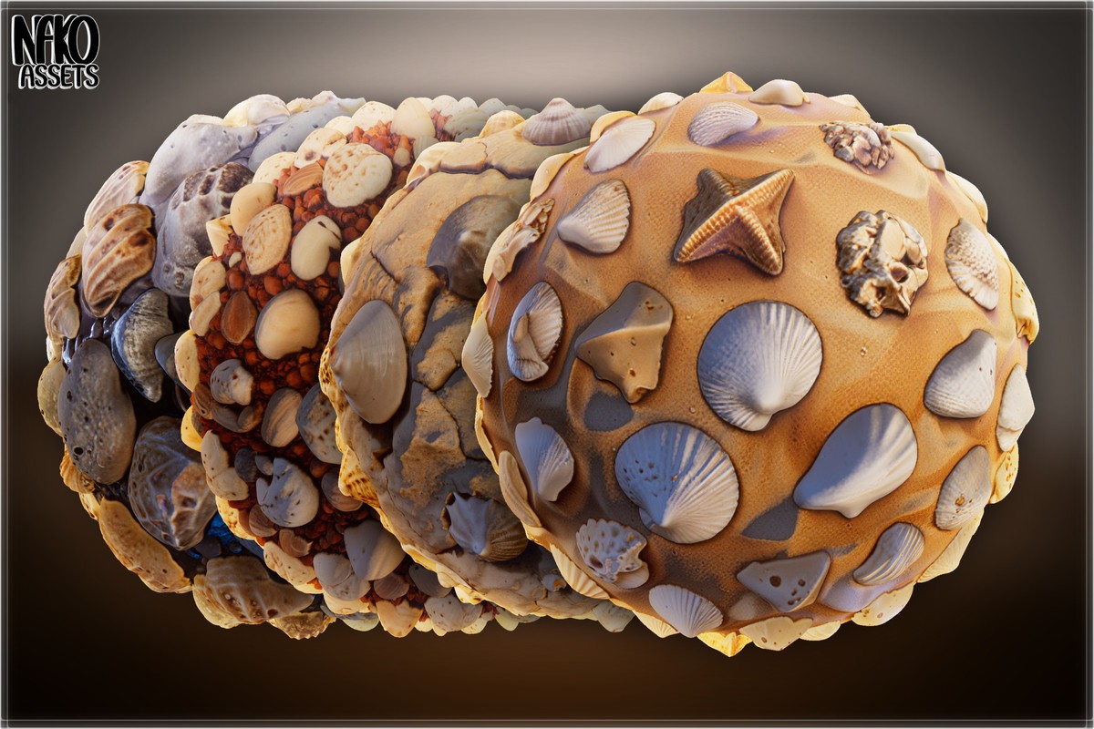 x110 4K Desert Materials PBR Textures for Ground, Sand, Rocks & Terrain
