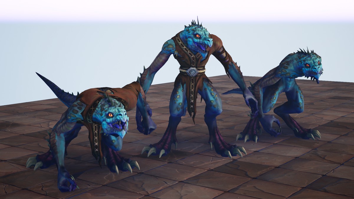 Modular Stylized Fantasy Lizard