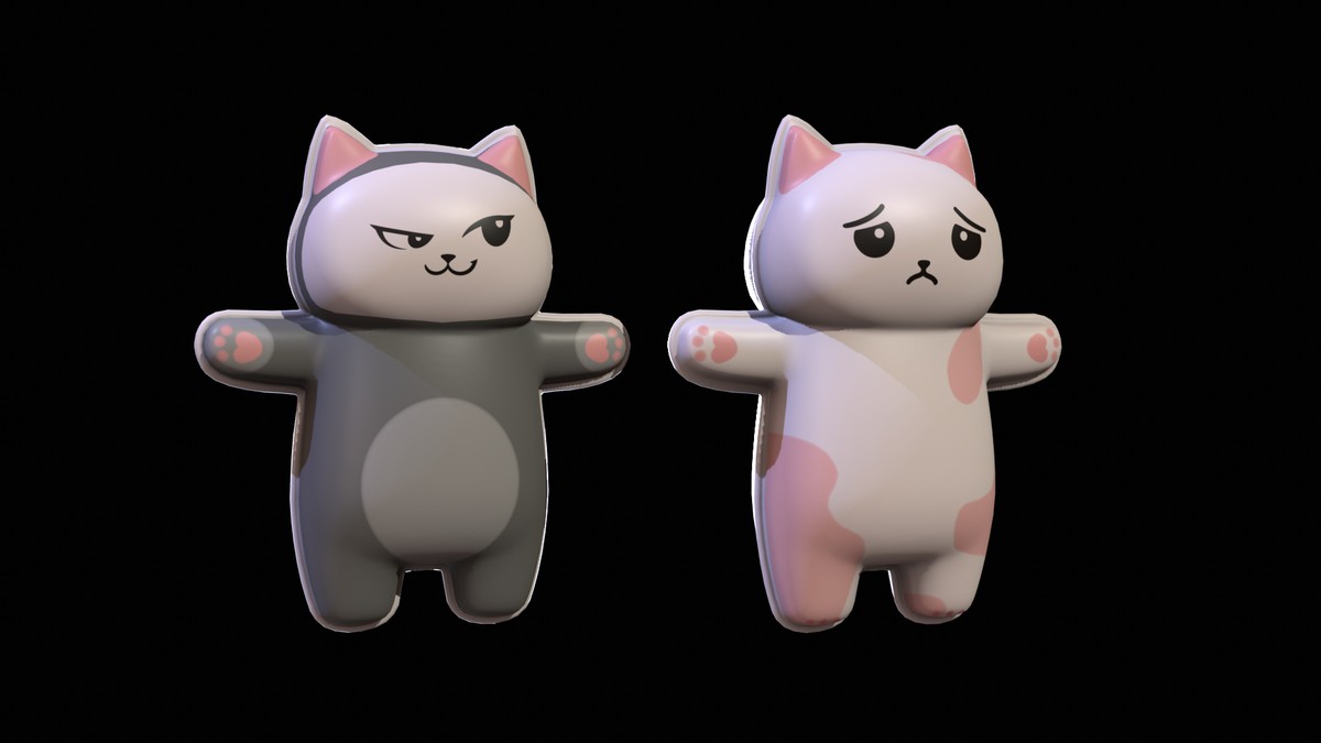 Chibi Carton Cat