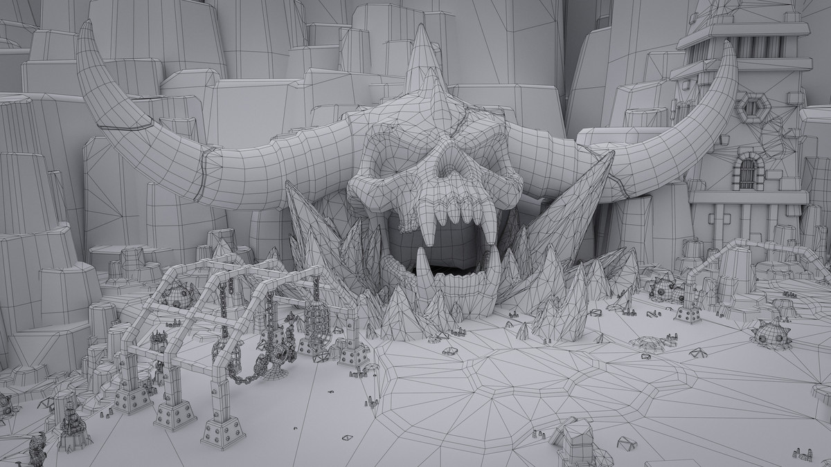 Inferno World - Low Poly 3D Models